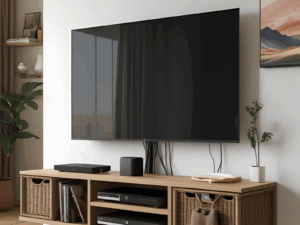 Káble pod televízorom? Takto ich jednoducho skryjete